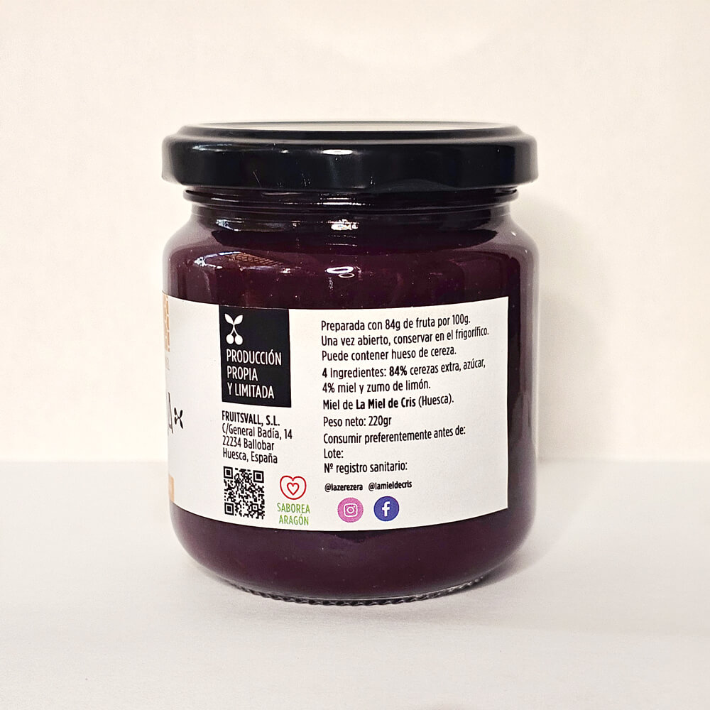 Mermelada Artesanal de Cereza con La Miel de Cris (Edición Limitada) - Imagen 2